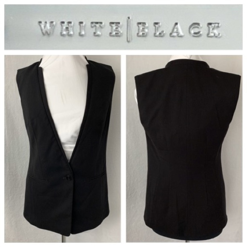 White House Black Market Black Sleeveless Blazer